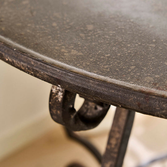 Table à manger LOBERON Kenthorne en fer vieilli — photo produit