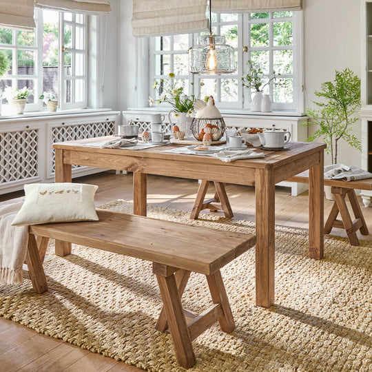 Table à manger LOBERON Amherst en bois massif — photo produit