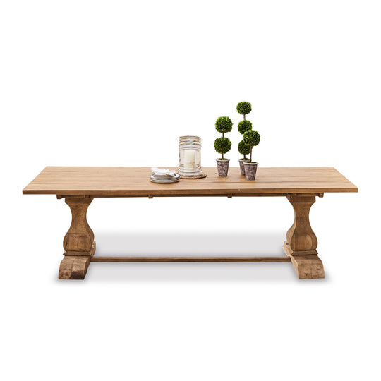 Table à manger LOBERON Devonshire 10 personnes en bois massif marron — photo produit