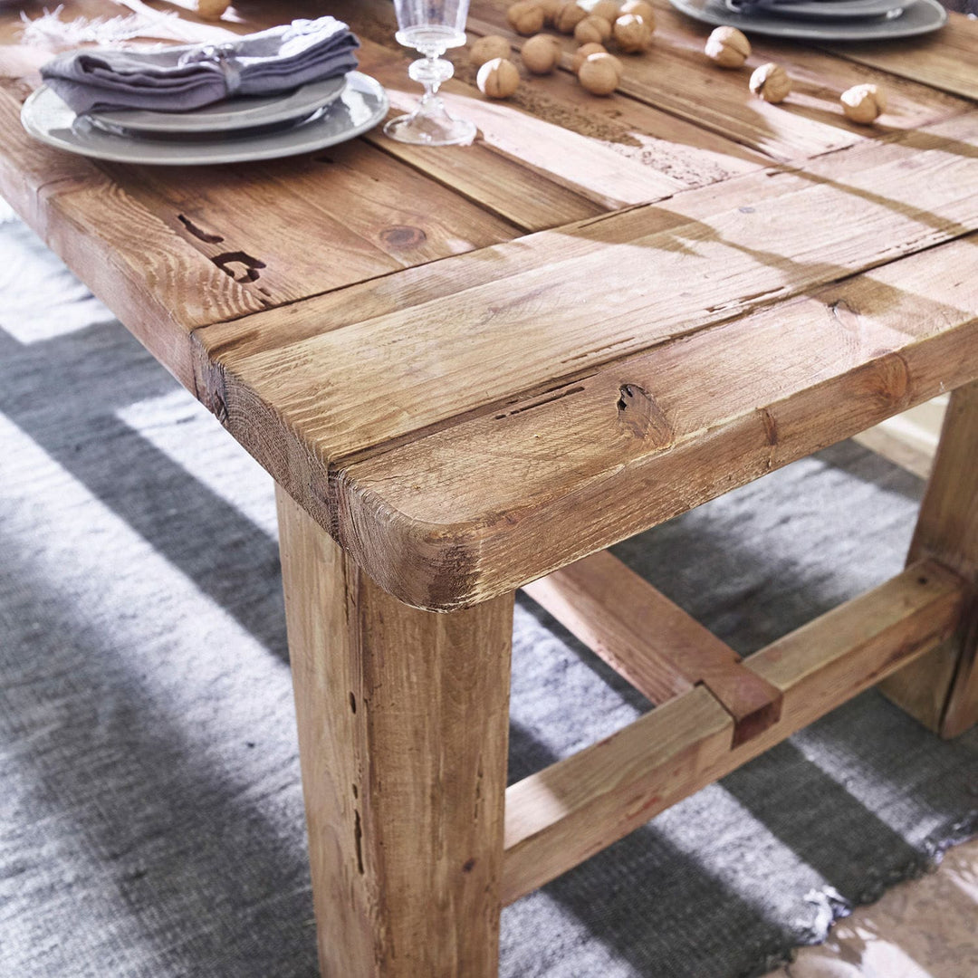 Table LOBERON Oteley marron vieilli — photo produit