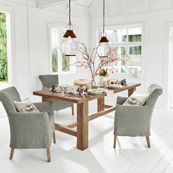Table à manger LOBERON Oteley marron vieilli 240 cm