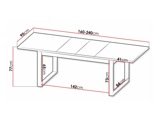 Table extensible MOBILIER 1 Tenodeu 112 — photo produit