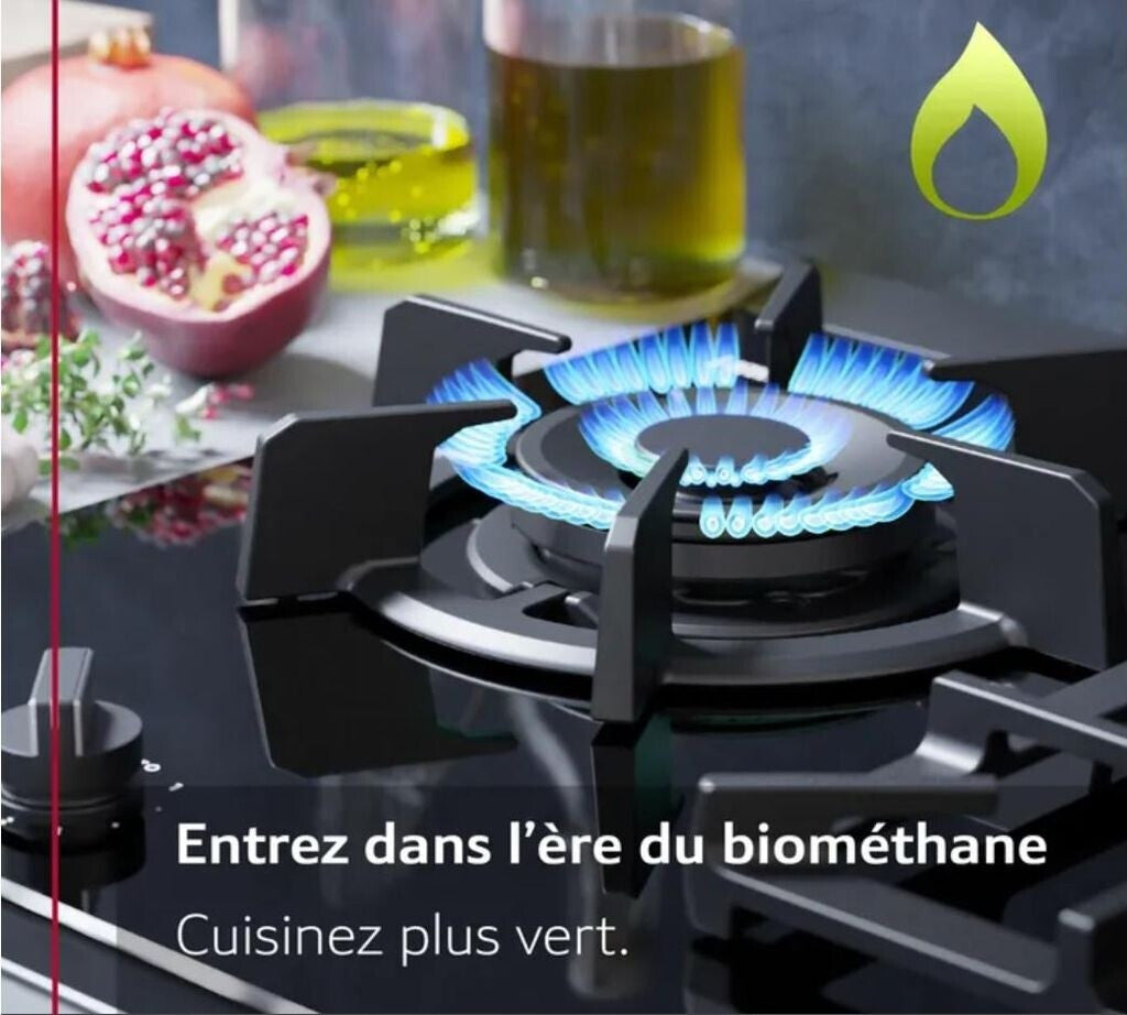 Plaque gaz NEFF T26NKC4S0 3 feux avec supports en fonte — photo produit