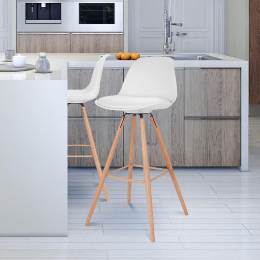 Lot de 2 tabourets Oslo Blanc