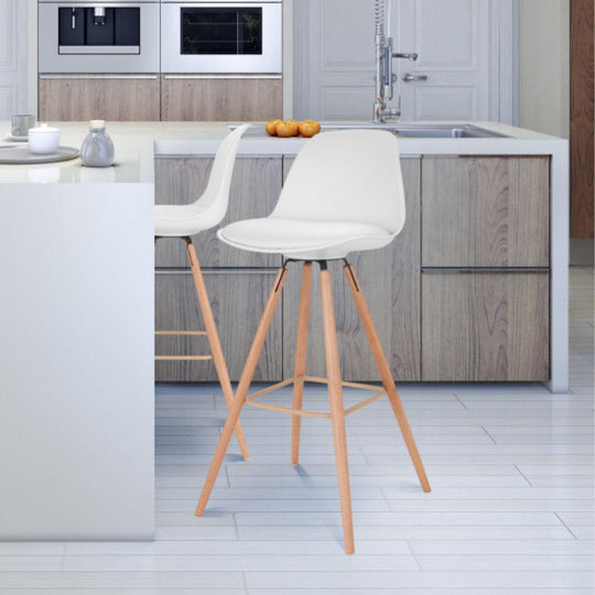 Lot de 2 tabourets Oslo Blanc