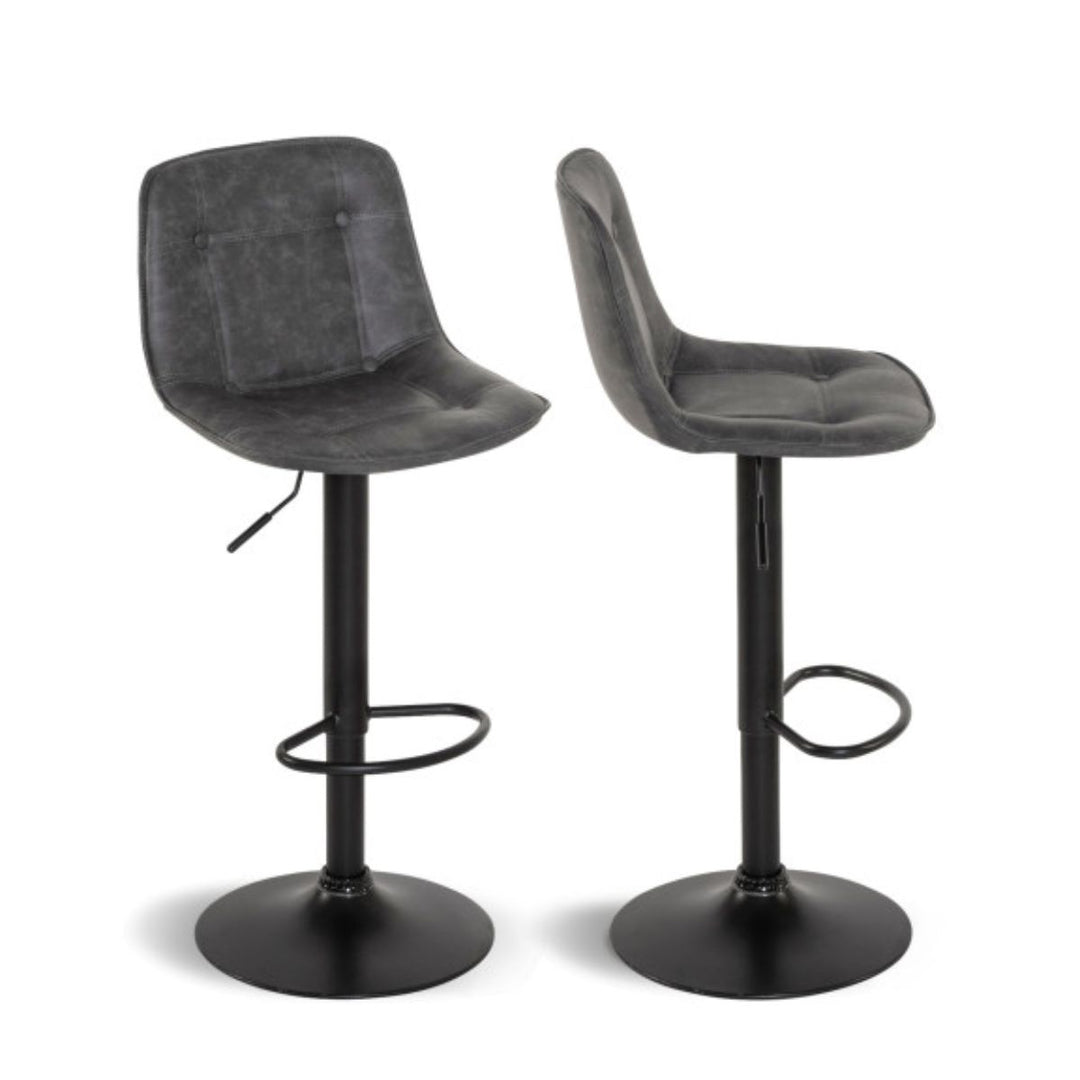 lot de 4 tabourets gris reconditionne