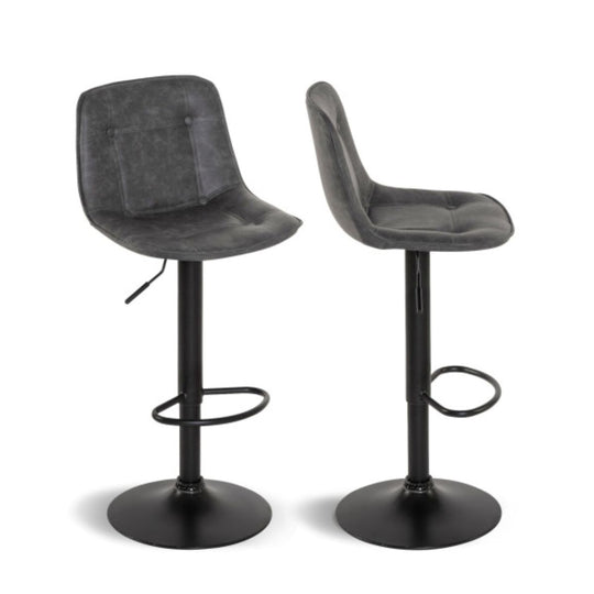 lot de 4 tabourets gris reconditionne