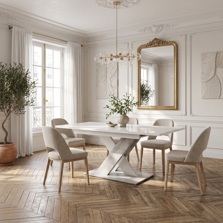 Table MOBILIER 1 Decium (Blanc + Béton)