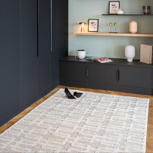 Tapis soft relief crème