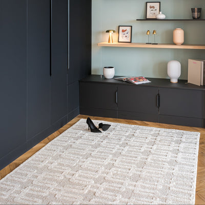 Tapis soft relief crème