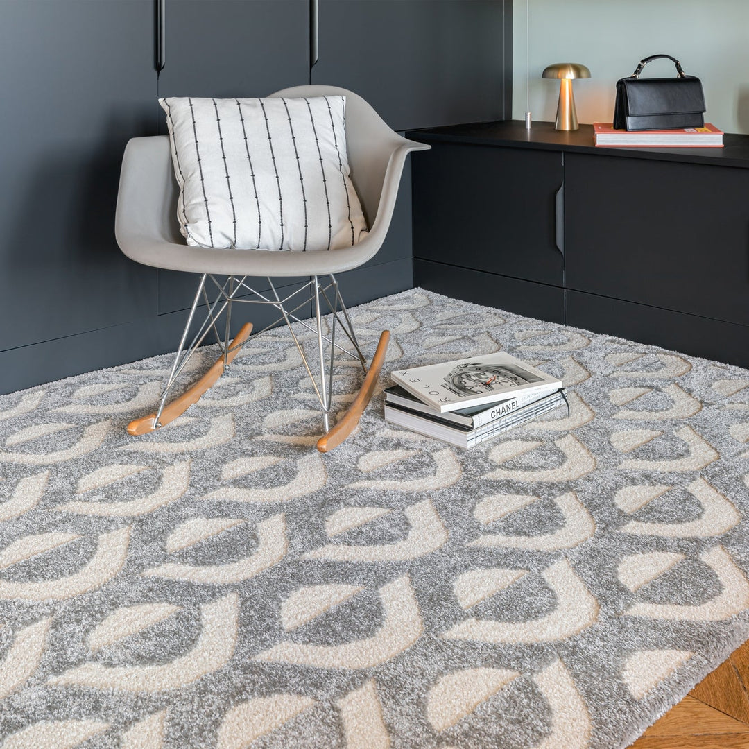 Tapis Japandi gris