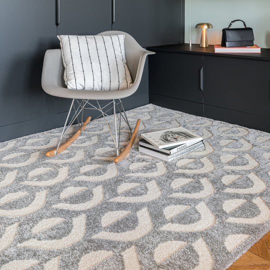Tapis Japandi gris