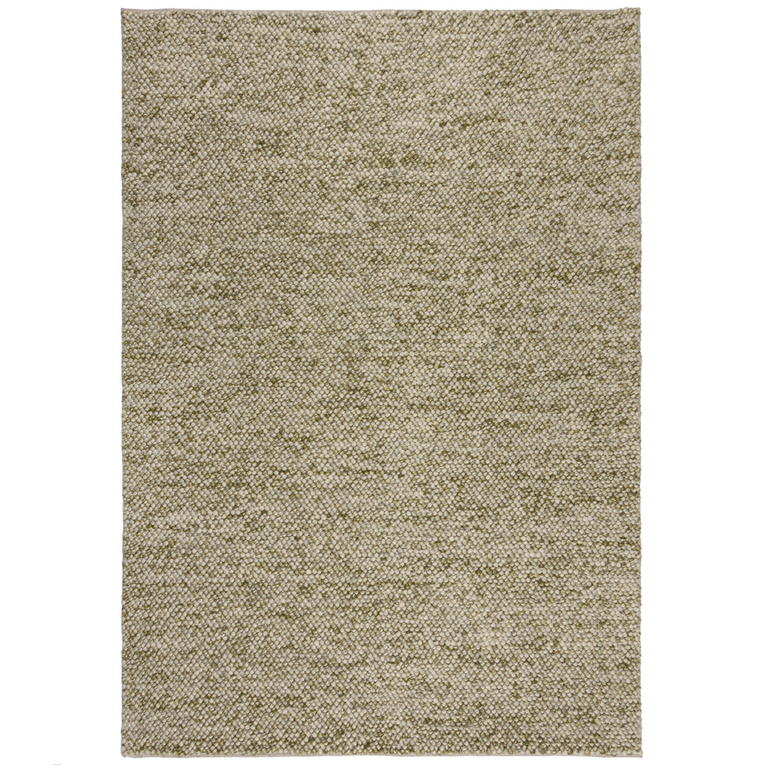 Tapis laine bouclée MINERALS vert 80x150cm