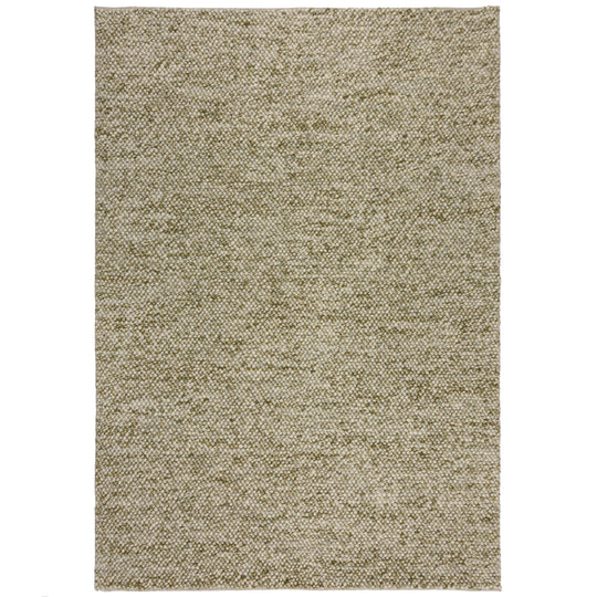 Tapis laine bouclée MINERALS vert 80x150cm