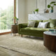 Tapis laine bouclée MINERALS vert 80x150cm