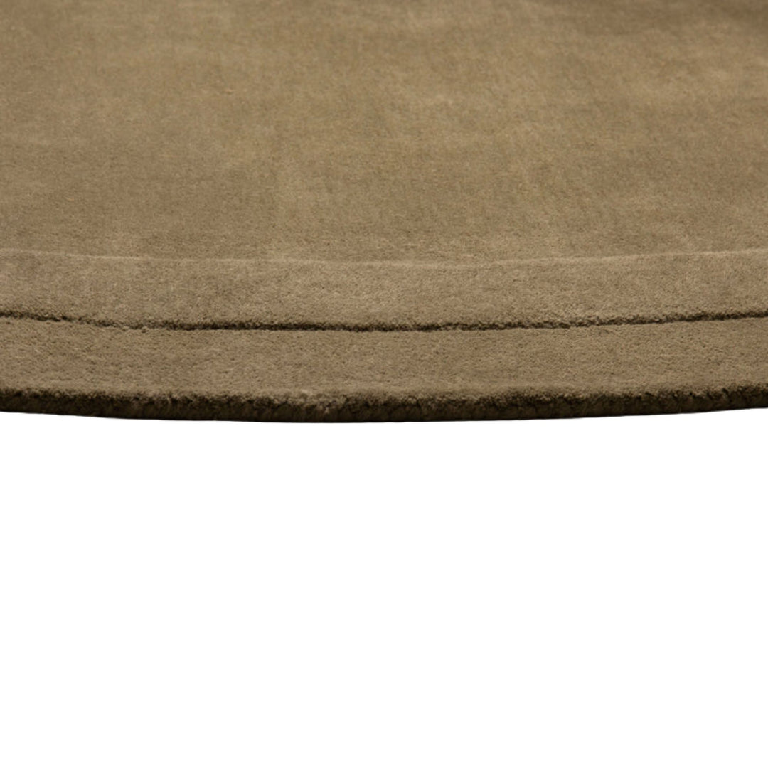 Tapis MICADONI Cloria Kaki 150x230cm Ovale en laine