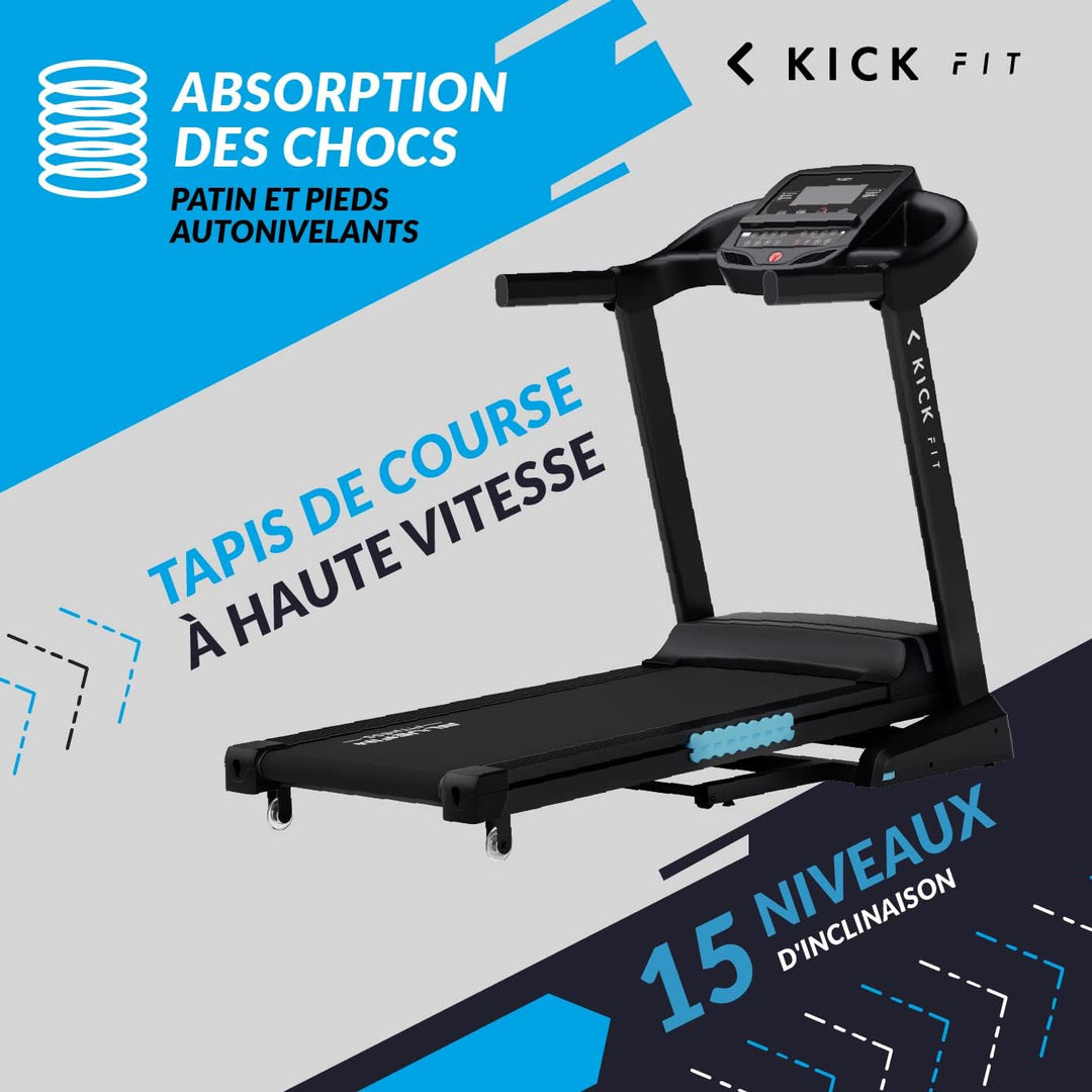 Tapis Roulant BLUEFIN FITNESS Kick 2.0 FIT Tapis de Course Pliable pour la maison