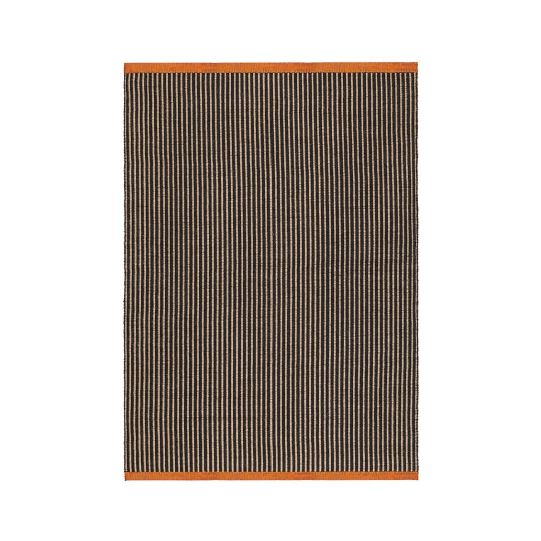 Tapis TOM DIXON Line 200x300cm réversible noir et marron