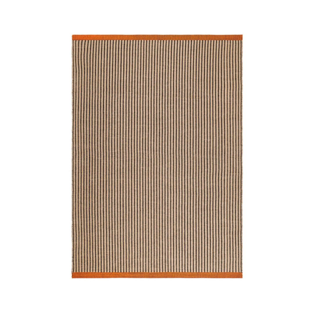 Tapis TOM DIXON Line 200x300cm réversible noir et marron