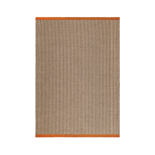 Tapis TOM DIXON Line 200x300cm réversible noir et marron
