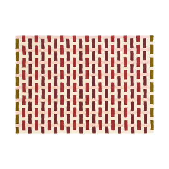 Tapis tufté en laine Design by Floriane Jacques 170x240cm Bertin Bordeaux