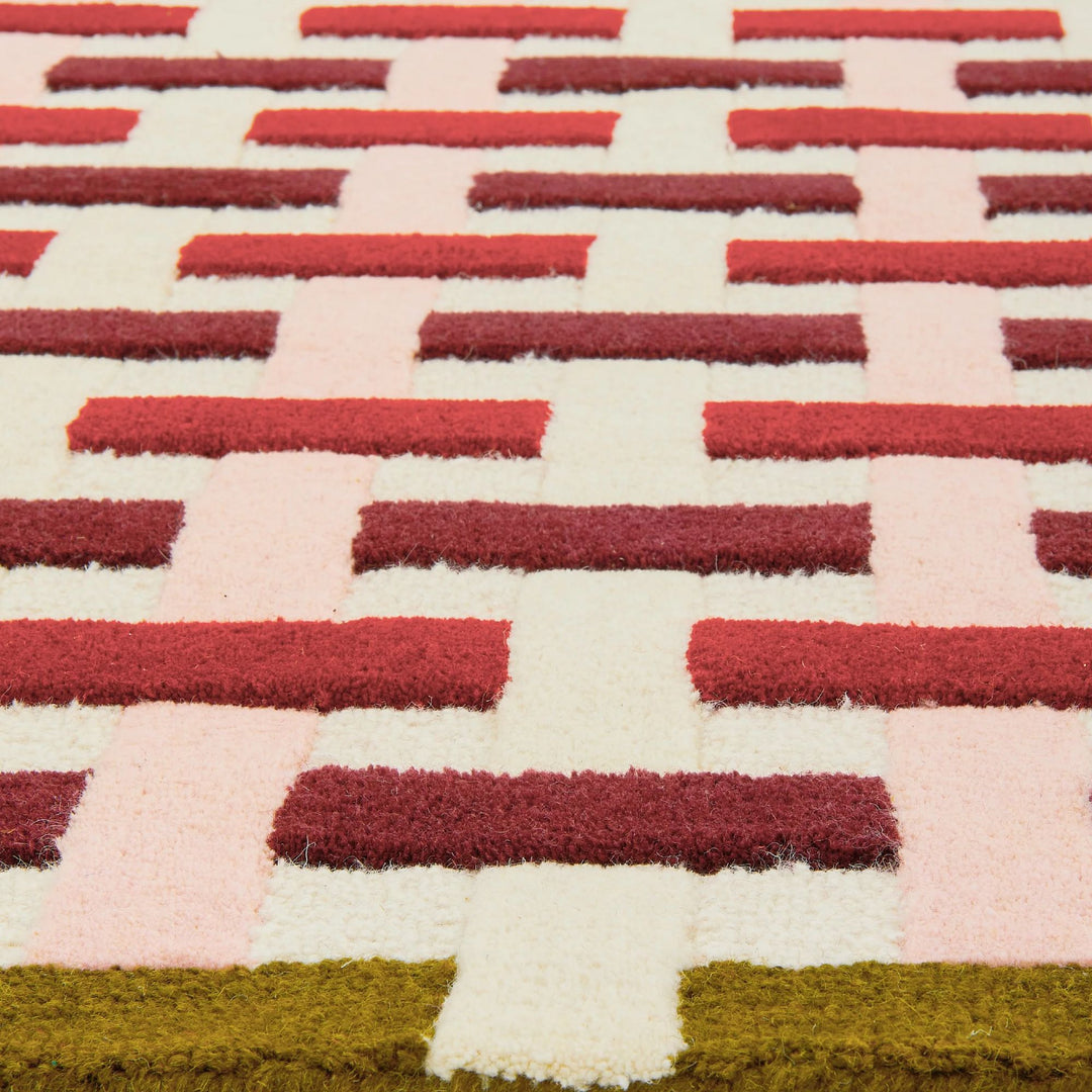 Tapis tufté en laine Design by Floriane Jacques 170x240cm Bertin Bordeaux