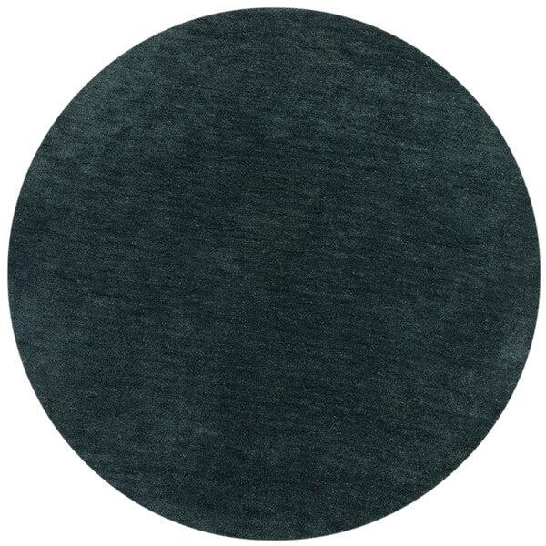 Tapis rond Isla vert bouteille