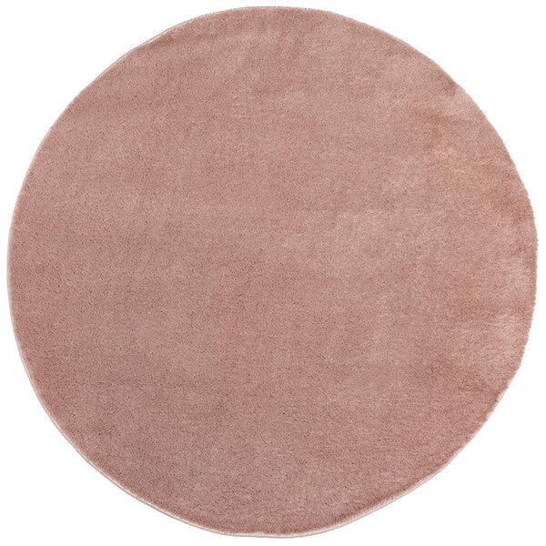 Tapis rond Isla rose