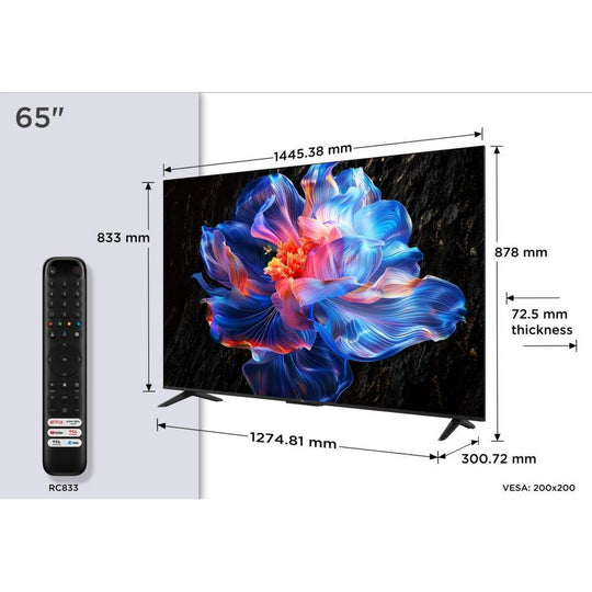 Téléviseur LED TCL 65P69K – 65’’ (164 cm) – 4K UHD Smart TV