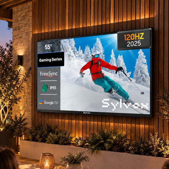 Téléviseur extérieur SYLVOX OT55A6KOEC 55" SMART Google TV Étanche4K UHD 120Hz Gaming