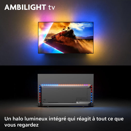 Téléviseur PHILIPS Ambilight 55OLED760 4K OLED Smart TV Écran 55"