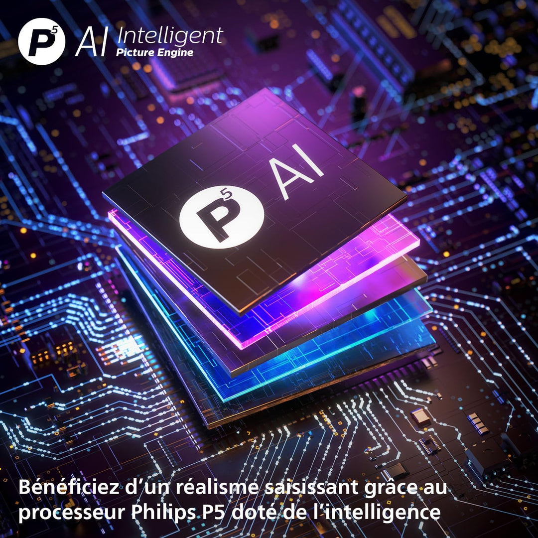 Téléviseur PHILIPS Ambilight 55OLED760 4K OLED Smart TV Écran 55"