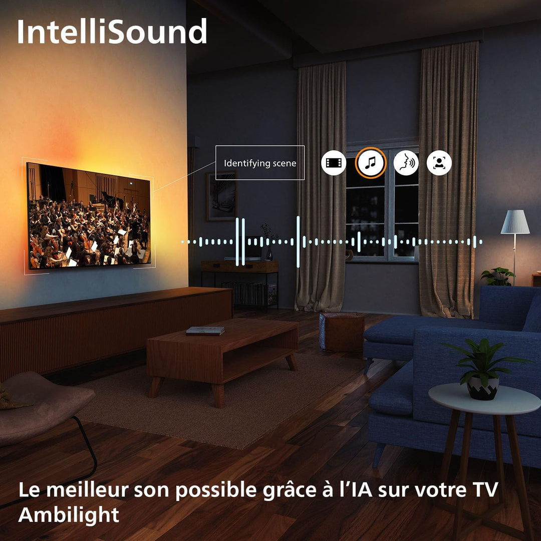 Téléviseur PHILIPS Ambilight 55OLED760 4K OLED Smart TV Écran 55"