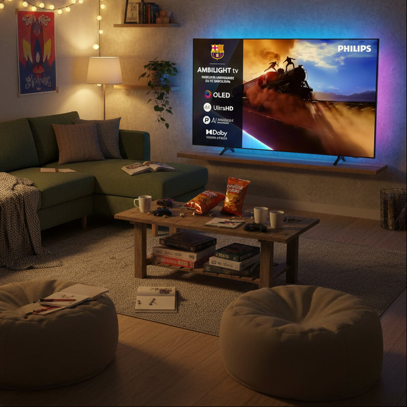 Téléviseur PHILIPS Ambilight 55OLED760 4K OLED Smart TV Écran 55"