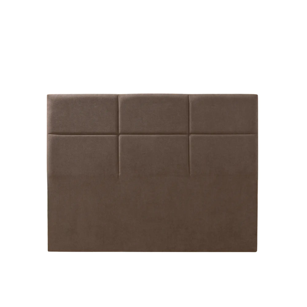 Tete de lit EPEDA 180cm déco carré tissé Taupe