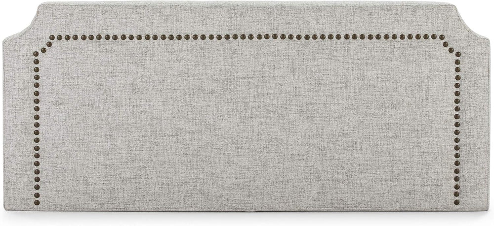 Tête de lit capitonnée en tissu gris 160x60cm