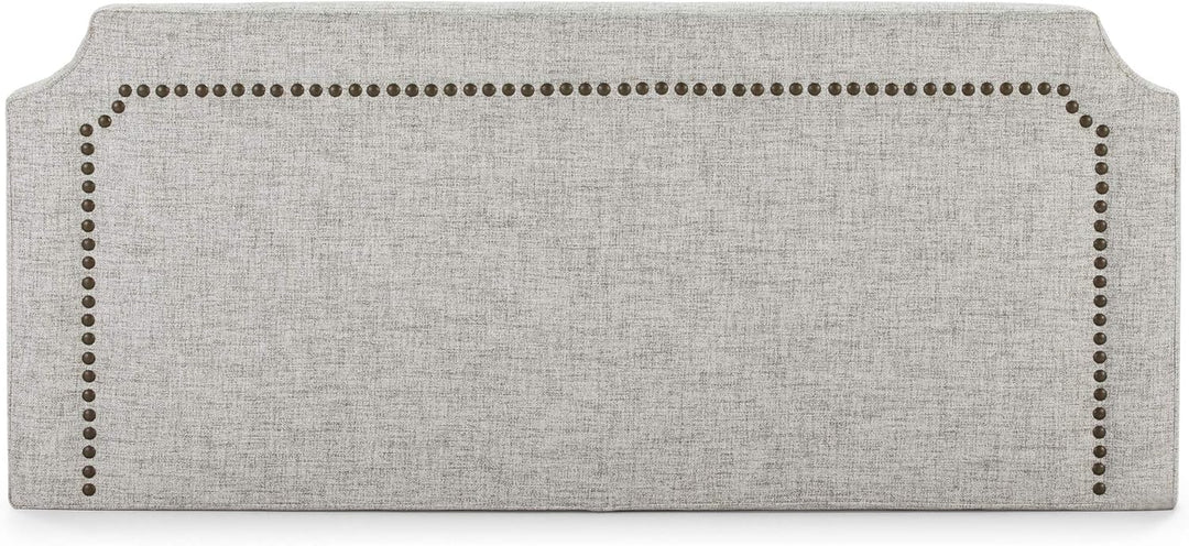 Tête de lit capitonnée en tissu gris 160x60cm