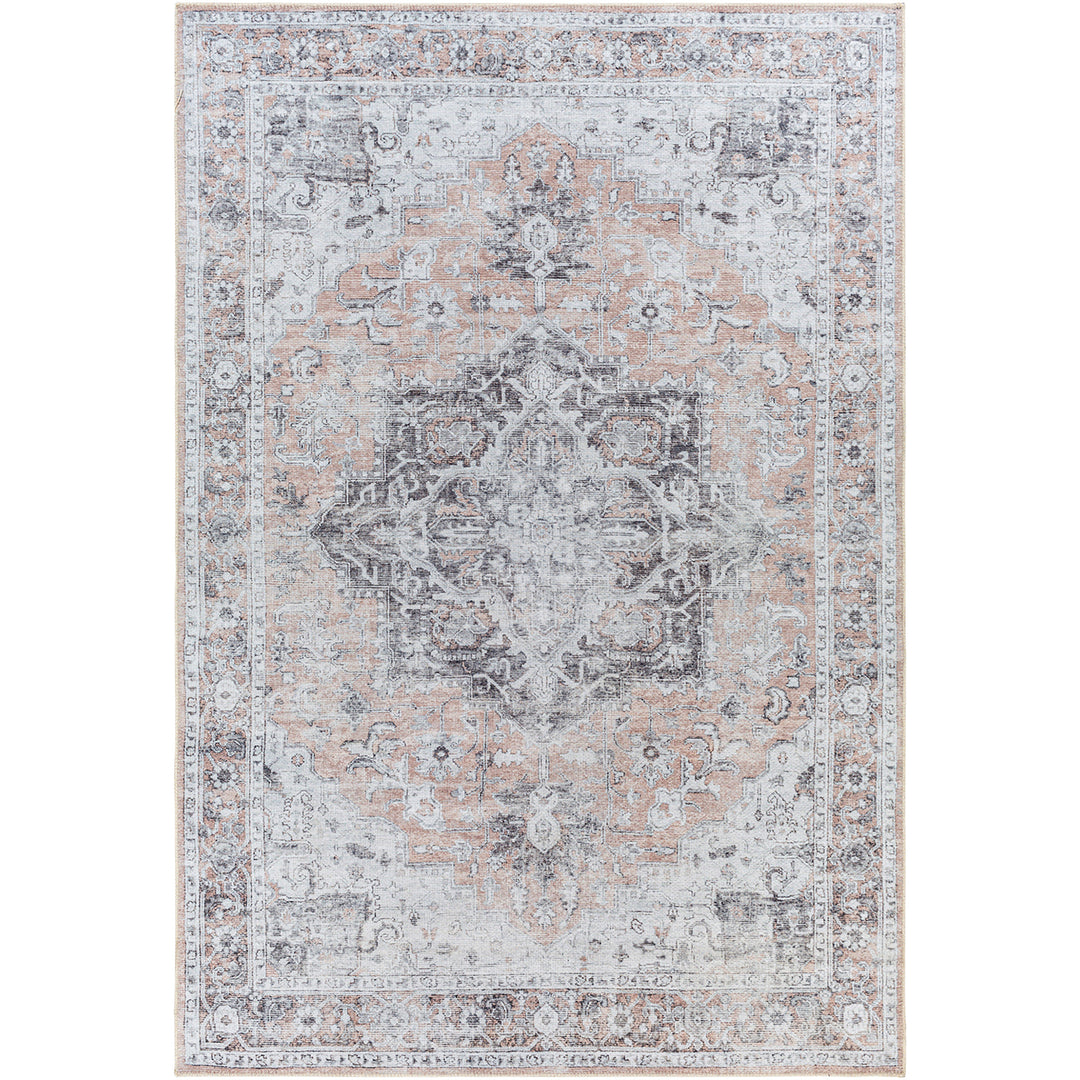 Tapis Vintage Lavable en Machine Beige/Gris Quito