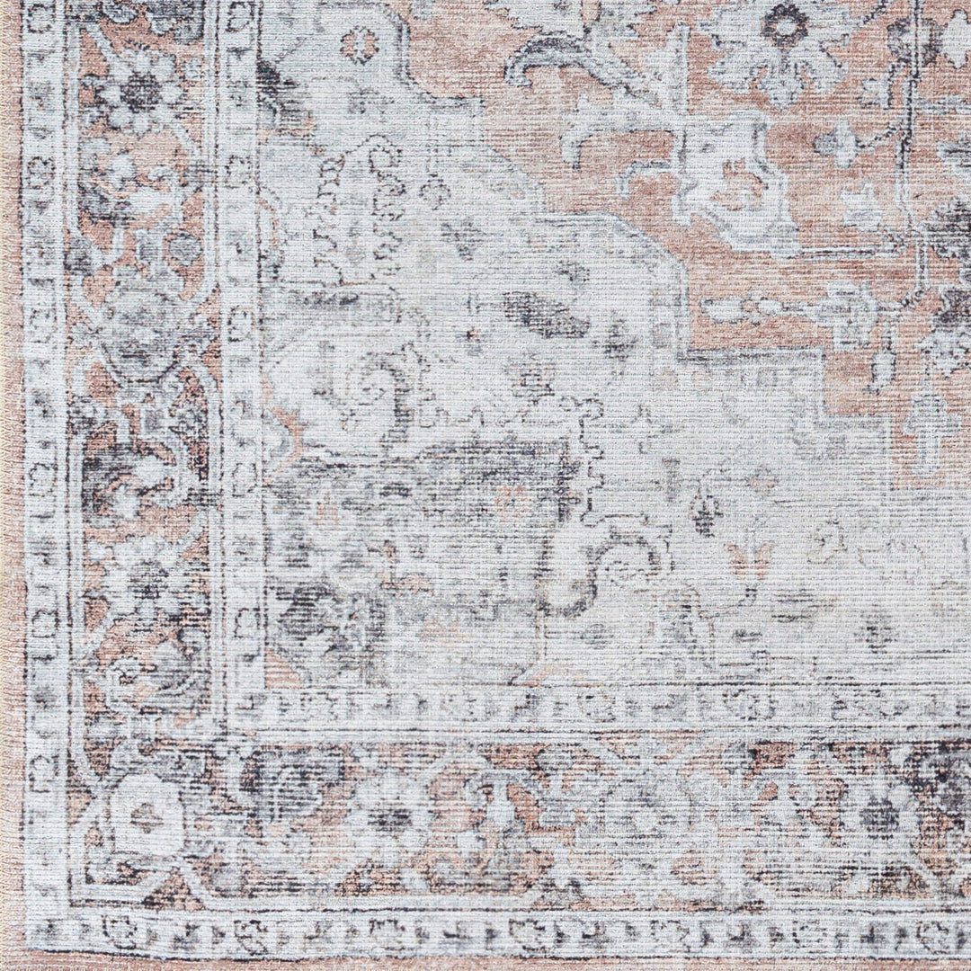 Tapis Vintage Lavable en Machine Beige/Gris Quito