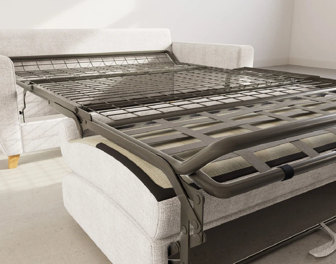 Canapé lit 3 places BESTMOBILIER Thibault 140 cm beige — photo produit