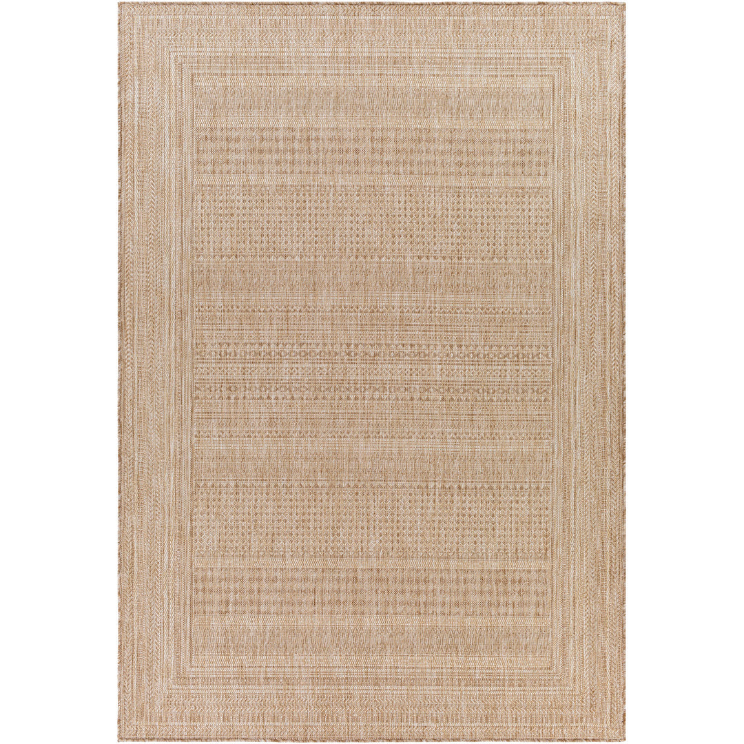Tapis d'Extérieur/Intérieur Aspect Jute Beige/Ivoire Khoy