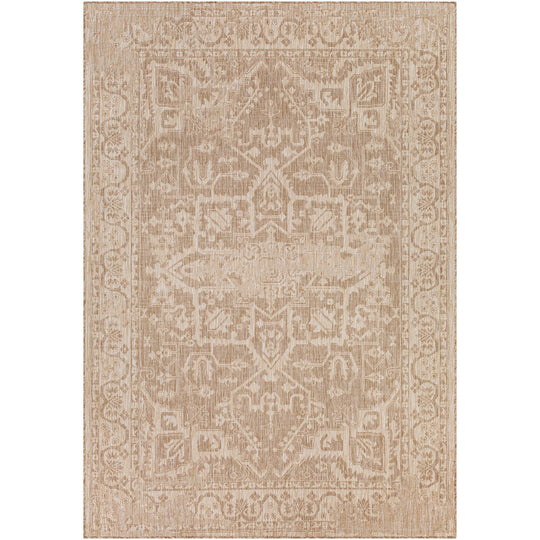 Tapis d'Extérieur/Intérieur Aspect Jute Beige/Ivoire 2 Kofu