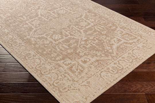 Tapis d'Extérieur/Intérieur Aspect Jute Beige/Ivoire 2 Kofu