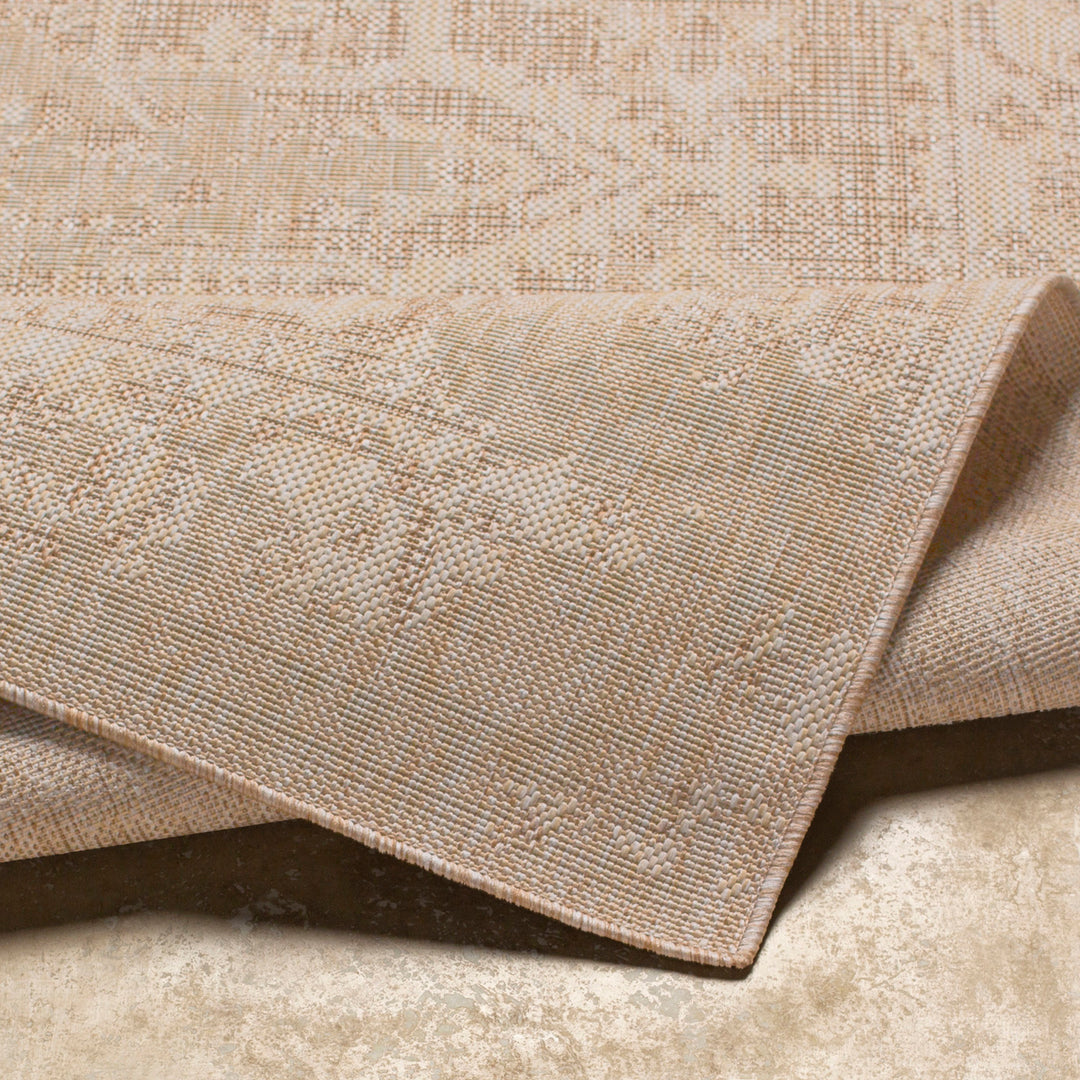 Tapis d'Extérieur/Intérieur Aspect Jute Beige/Ivoire 2 Kofu