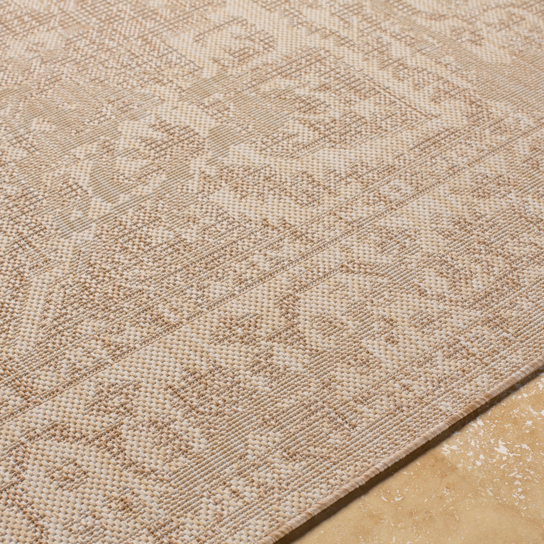 Tapis d'Extérieur/Intérieur Aspect Jute Beige/Ivoire 2 Kofu