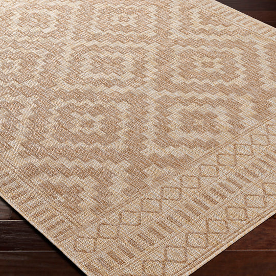 KURA Tapis d'Extérieur/Intérieur Aspect Jute Beige/Ivoire 160x213