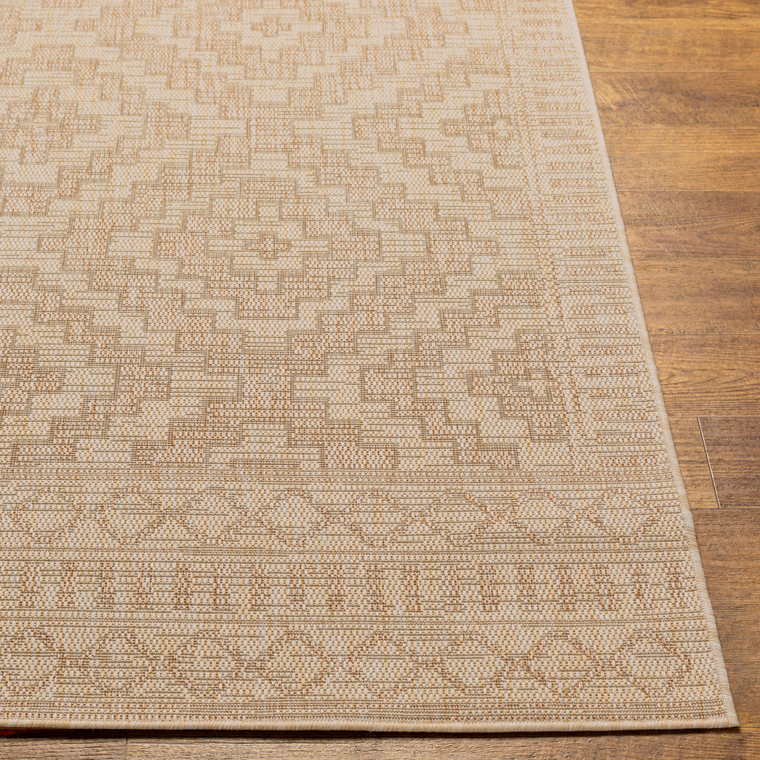 KURA Tapis d'Extérieur/Intérieur Aspect Jute Beige/Ivoire 160x213