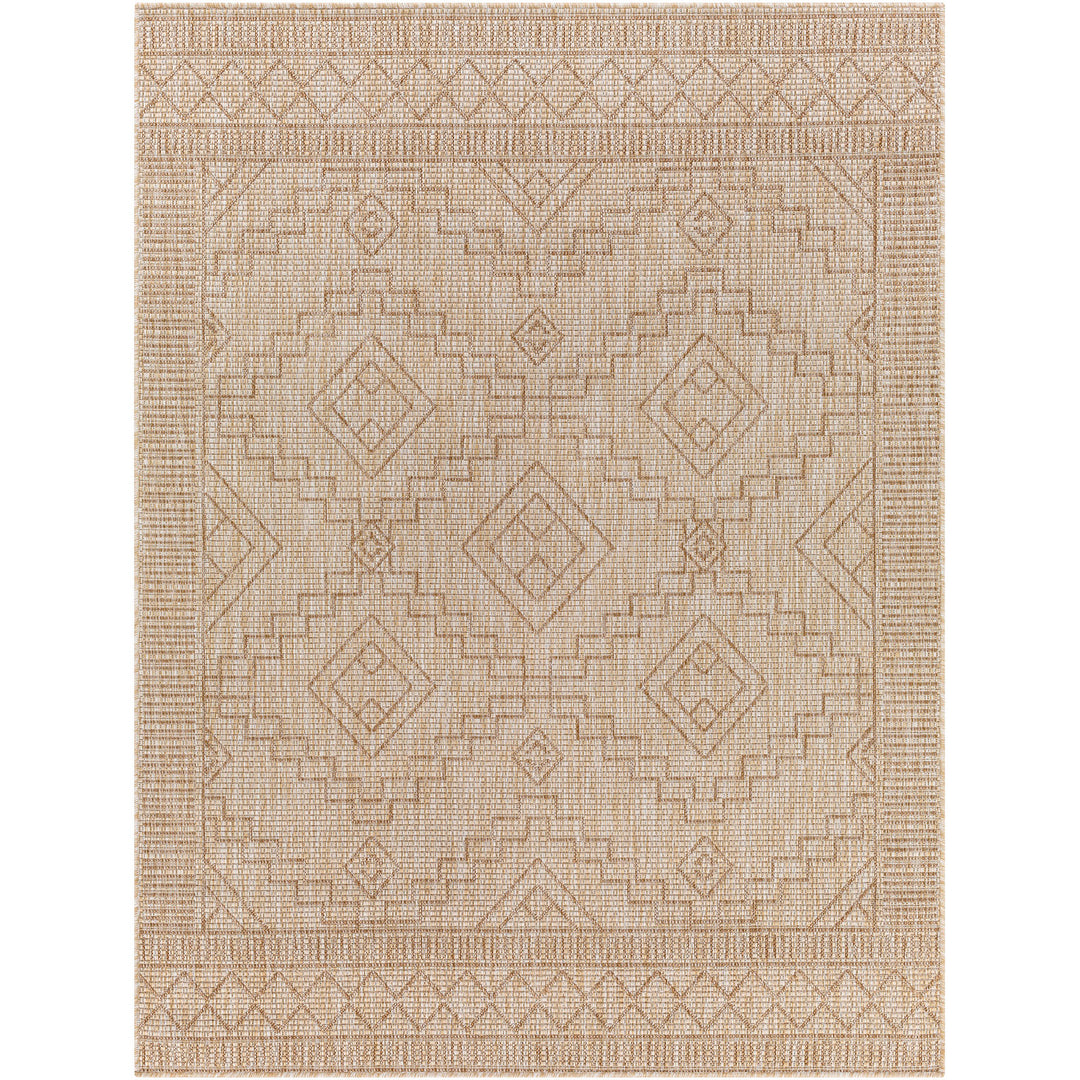 Tapis d'Extérieur/Intérieur Aspect Jute Beige/Ivoire 5 Kura