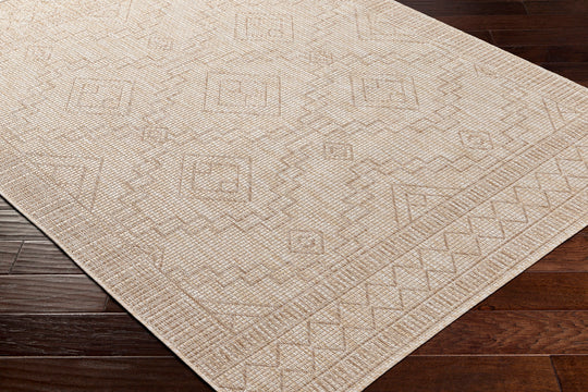 KURA Tapis d'Extérieur/Intérieur Aspect Jute Beige/Ivoire 200x275