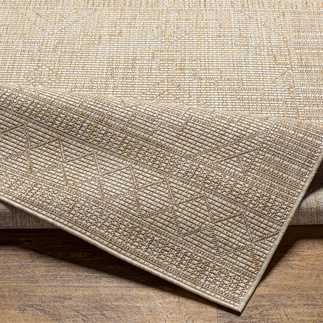 KURA Tapis d'Extérieur/Intérieur Aspect Jute Beige/Ivoire 200x275